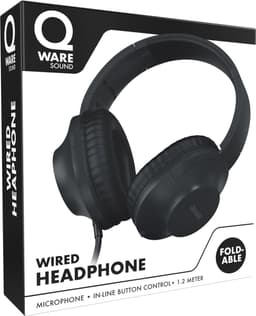 Qware Sound - Koptelefoon Kinderen – Koptelefoon Volwassenen - Koptelefoon Bedraad - Wired - Kabel - Headphone - Zwart — thumbnail 4