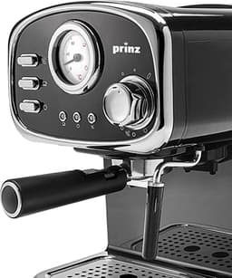 Prinz Espressomachine in retro design - melkopschuimer - 1,25 liter afneembaar waterreservoir — thumbnail 2