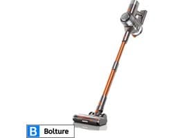 Bolture Steelstofzuiger Zonder Zak op Accu - Handstofzuiger met Steel - Stofzuiger Draadloos - 33000Pa - 400W - 1.2L