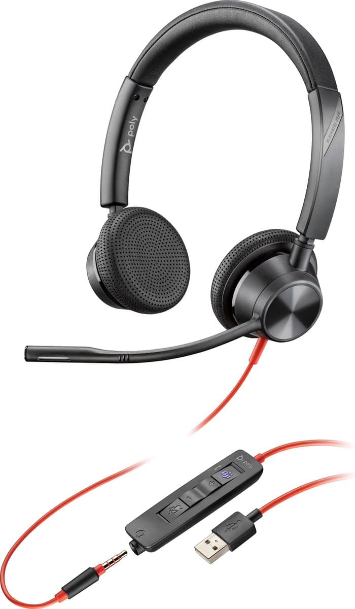 POLY Blackwire 3325 Microsoft Teams Certified USB-A Headset — afbeelding 1