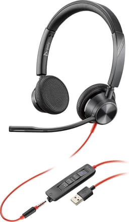 POLY Blackwire 3325 Microsoft Teams Certified USB-A Headset — thumbnail 1