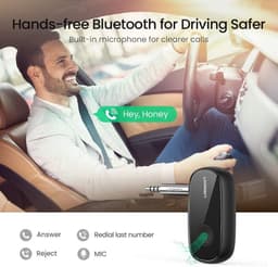 Ugreen - Bluetooth - 5.0 audio-ontvanger AUX aptX, aptX LL mini-jack voor hoofdtelefoon zwart - (70304) — thumbnail 5