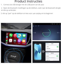 CarlinKit - Dongle - Zwart - Draadloos - met Bluetooth — thumbnail 3