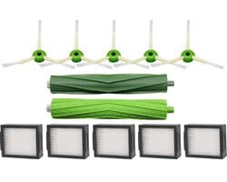 Vervangingsset - voor iRobot Roomba E5 / E6 / E7 en i7 - 5 filters / 5 zijborstels / 1borstelset