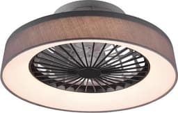 REALITY FARSUND - Plafondventilator - Grijs - incl. 1x LED 26.8W - Drie snelheidsniveaus - Geïntegreerde dimmer - Aanpasbare lichtkleur - Traploos dimmbaar - Afstandsbediening — thumbnail 1