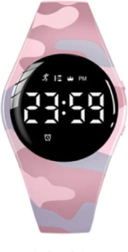 West Watches Model Jungle Rond Activity Tracker Stappenteller Kinderen - Smartband - Sporthorloge Kids - Camouflage roze — thumbnail 1