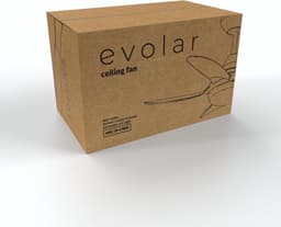 Evolar Plafondventilator met Verlichting - 76 cm - Stille Plafondlamp met Ventilator - Dimbaar Warm Wit Licht (LED) - EVO-CF30MW — thumbnail 4