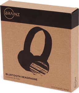 Brainz Koptelefoon Bamboo Zwart — thumbnail 3
