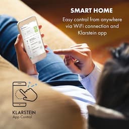 Klarstein Mobiele airconditioner met luchtafvoerslang, 4-in-1 airconditioner met ventilator, luchtontvochtiger & nachtmodus, Kleine & draagbare airconditioner met app-bediening, 12000 BTU Laag verbruik,5 kW voor 59 m² - Afstandsbediening Timer — thumbnail 7