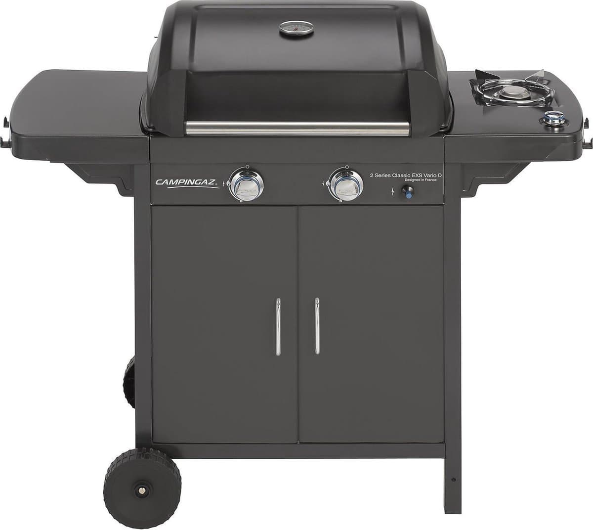 Campingaz 2 Series Classic EXS Vario gasbarbecue – compacte BBQ – 2,100 cm² kookoppervlak - Antraciet — afbeelding 1