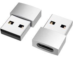 USB C naar USB Adapter - USB-C naar USB convertor - opzetstuk - USB 3.1 to USB C HUB - pc - laptop - USB C naar USB A female - telefoon - adapter - Grijs