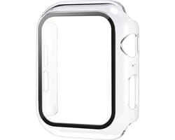 Hoesje geschikt voor Apple Watch 40MM - Hardcase - Screenprotector - Kunststof - Transparant