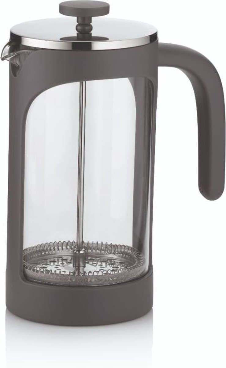 Kela Keuken - Verona Cafetière 1 liter - Glas - Grijs — afbeelding 1