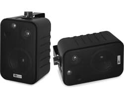 Speakerset - Power Dynamics BV40V Zwarte speakerset voor 100V geluidsinstallatie - 50W