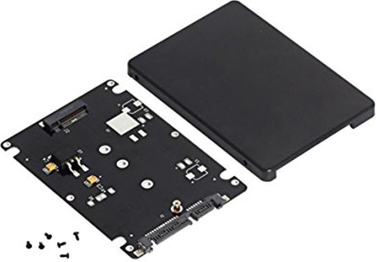Let op type!! M. 2 NGFF SSD aan 2 5 duim SATA III adapter kaart met dekking — afbeelding 1