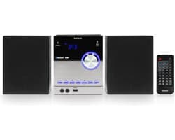 Lenco MC-150 - Stereo set met DAB, Bluetooth®, AUX en USB-aansluiting - Zwart