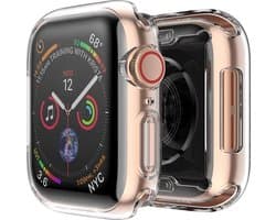 Apple Watch Siliconen Case - Transparant - 42mm - 360 bescherming