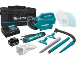Makita CL121DSM 12V Li-Ion Accu stofzuiger set (1x 4,0Ah) - 1300l/min - 0,5L