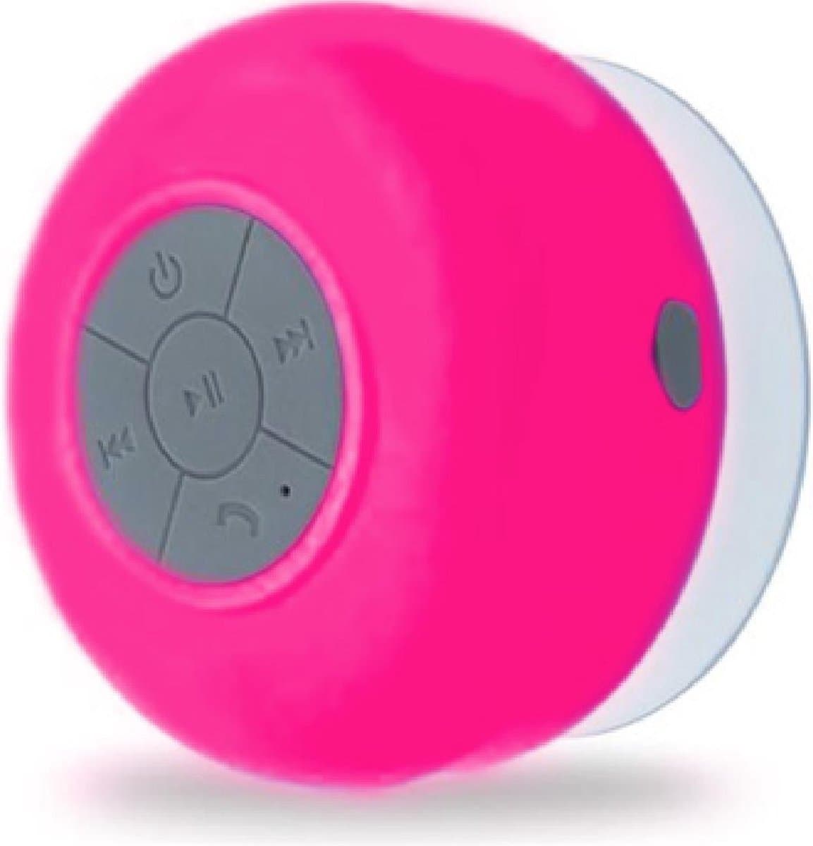 Piu Forty Bluetooth Waterproof Speaker rubber finished hands free call – Pink or Green — afbeelding 1