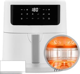 Zyrex® Mini airfryer - Airfryer - Airfryer klein - Wit - ‎ ‎40cm x 33cm x 33 cm — thumbnail 9