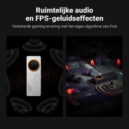 Fosi Audio DS3 DAC – Hi-Res USB DAC & Hoofdtelefoonversterker – Zwart – Compact & Krachtig — thumbnail 3