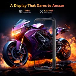 CUBOT Kingkong X Pro Robuuste Smartphone 5G - 24GB RAM - 256GB ROM - 10200mAh - 6.583 inch 120Hz - IP68/IP69K - Android 14 - NFC - GPS - Zwart — thumbnail 5