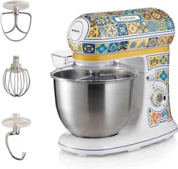 Ariete Positano 1588 - Italiaans design keukenmachine - 5.5 liter - 3 accessoires - 2400 Watt - 7 snelheden — thumbnail 1
