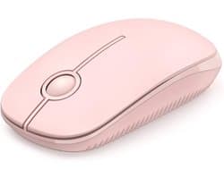 Sounix Draadloze Muis - 2.4G - Laptop en Computer - DPI 1600 - Stil - Roze