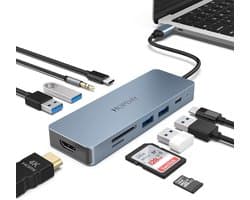 HOPDAY USB C Docking Station - 16 in 1 Triple Display