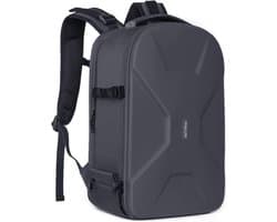 Kraftverdia® Cameratas Rugzak - DSLR/SLR/Spiegelreflex Fototas voor 15-16 inch Laptop - Waterdichte Hardcase met Statiefhouder en Laptopvak - Compatibel met Canon, Nikon, Sony en Drone - Opvouwbare Verstelbare Verdelers - Antidiefstal Vak - Zwart
