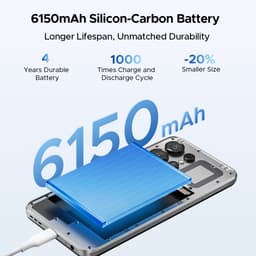 DOOGEE NOTE 56X PRO Smartphone - 32 GB RAM - 128 GB ROM - 4G Dual SIM - 6150 mAh - 6,56 inch - Anroid16 - GPS - NFC - Widevine L1 - Face ID - Grijs — thumbnail 10