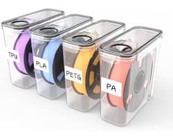 Filament Opbergdoos - 3D Print Opslag - Vocht Beschermen - Stof- en Vochtbestendig - 4 Liter Capaciteit - Transparant