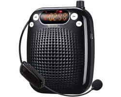 Draadloze Voice Amplifier met Headsetmicrofoon - Draagbare Draadloze Luidspreker voor Docenten en Reisleiders