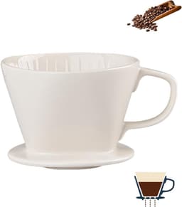 Handmatige Giet Over Koffiezetapparaat - Porselein Brouwmachine voor 2-4 Kopjes — thumbnail 1
