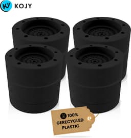 KOJY Wasmachine dempers - Verhoger - Stapelbaar - Zwart - voor wasmachine en wasdroger - 8 Stuks — thumbnail 1