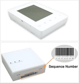 Draadloze Programmeerbare Thermostaat voor Gasketel met Groot LCD Touchscreen — thumbnail 5