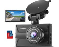 Auto Camera 1080P FHD met 3" IPS Scherm en 176° Groothoeklens