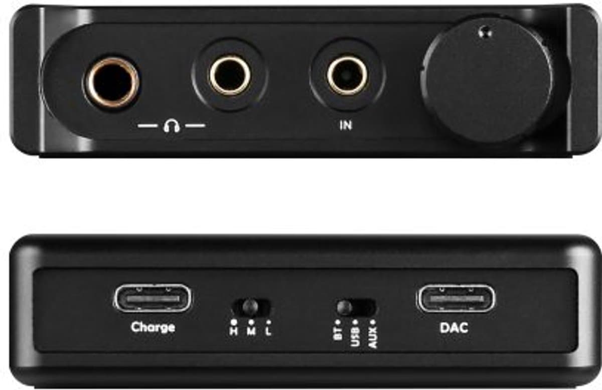 Topping G5 – Portable Hi‑Res Bluetooth DAC & Headphone Amplifier – LDAC – Zwart — afbeelding 1