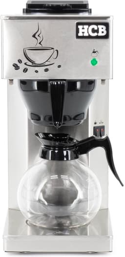 HCB® - Professionele Horeca Koffiezetapparaat - 2 x 1,8 liter - 230V - RVS / INOX - Filter machine voor koffie - Filtermachine - Filterkoffie - 40.5x20.5x45.5 cm (DxBxH) - 9 kg - 1713 — thumbnail 4