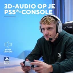 Trust GXT 499W Forta - Draadloze Gaming Headset - Official Licensed voor PS5 - werkt op PS4/PS5 - Batterijduur tot 55 uur - met USB-ontvanger - Wit — thumbnail 4