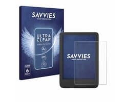 Savvies - Screenprotector voor Tolino Shine 5 Color 2024 - Folie Beschermfolie transparant 6 Stuks