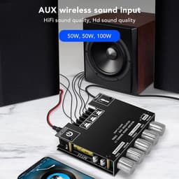2.1 Kanaals Bluetooth Audio Eindversterker Module 12V-24V voor HiFi DIY Luidsprekers (20-100W) — thumbnail 3