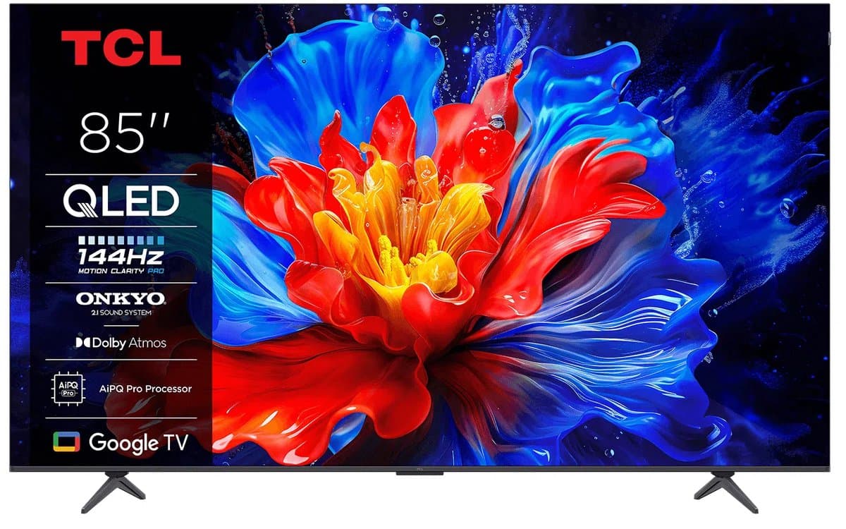 TCL 85P8K - 85 inch - 4K QLED - 2025 - Smart TV — afbeelding 1