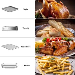 22L Heteluchtfriteuse Oven met Timer - Frituren, Bakken, Braden en Grillen - 1700W — thumbnail 2
