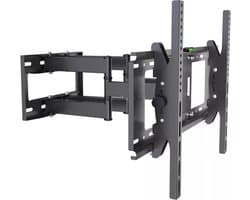 Vizyon 40-100 Inch - Universele Tv Muurbeugel - Wand Ophang TV Beugel Steun - Televisie Ophangsysteem Muur Ophangbeugel - Wall Mount Houder - Televisiebeugel Wandsteun Ophangsysteem - Draaibaar & Kantelbaar - Max50Kg - Zwart