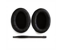 Set Oorkussens voor Sennheiser Koptelefoon – HD201 Oorkussen – HD201/HD206/HD180/HD200 Pro - Kunstleer met Zacht Schuim