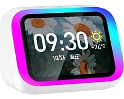 MakkelijkMooi Smart Speaker Wekker - Wekkerradio met VA - Bluetooth Speaker - Digitale Wekker - 5.4 Speaker Hi-Fi stereogeluid