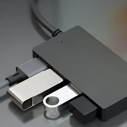 4-poorts USB Hub - Extra poorten - Apparaten aansluiten - Snelle dataoverdracht - Compact ontwerp — thumbnail 2