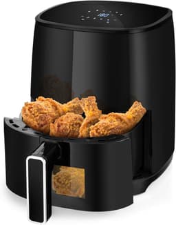 RONN® Mini airfryer - Airfryer - Airfryer klein - Zwart - ‎26cm x 30cm x 35cm — thumbnail 1