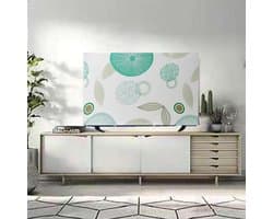 Tv Hoes - Scherm Beschermer - Stof Vrij Houden - Handgemaakt Duurzaam - 55 Inch - Lotusblad